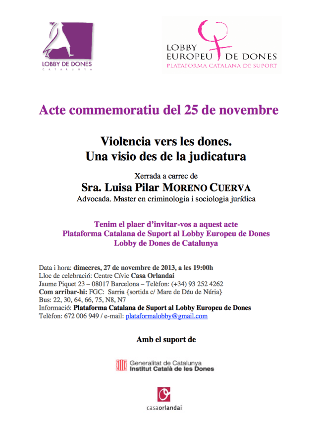 Acte Commemoratiu 25N